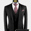 Mens-3Piece-Black-Suit-Groom-Wedding-Prom-Tuxedo-from-Gentlemansguru.com