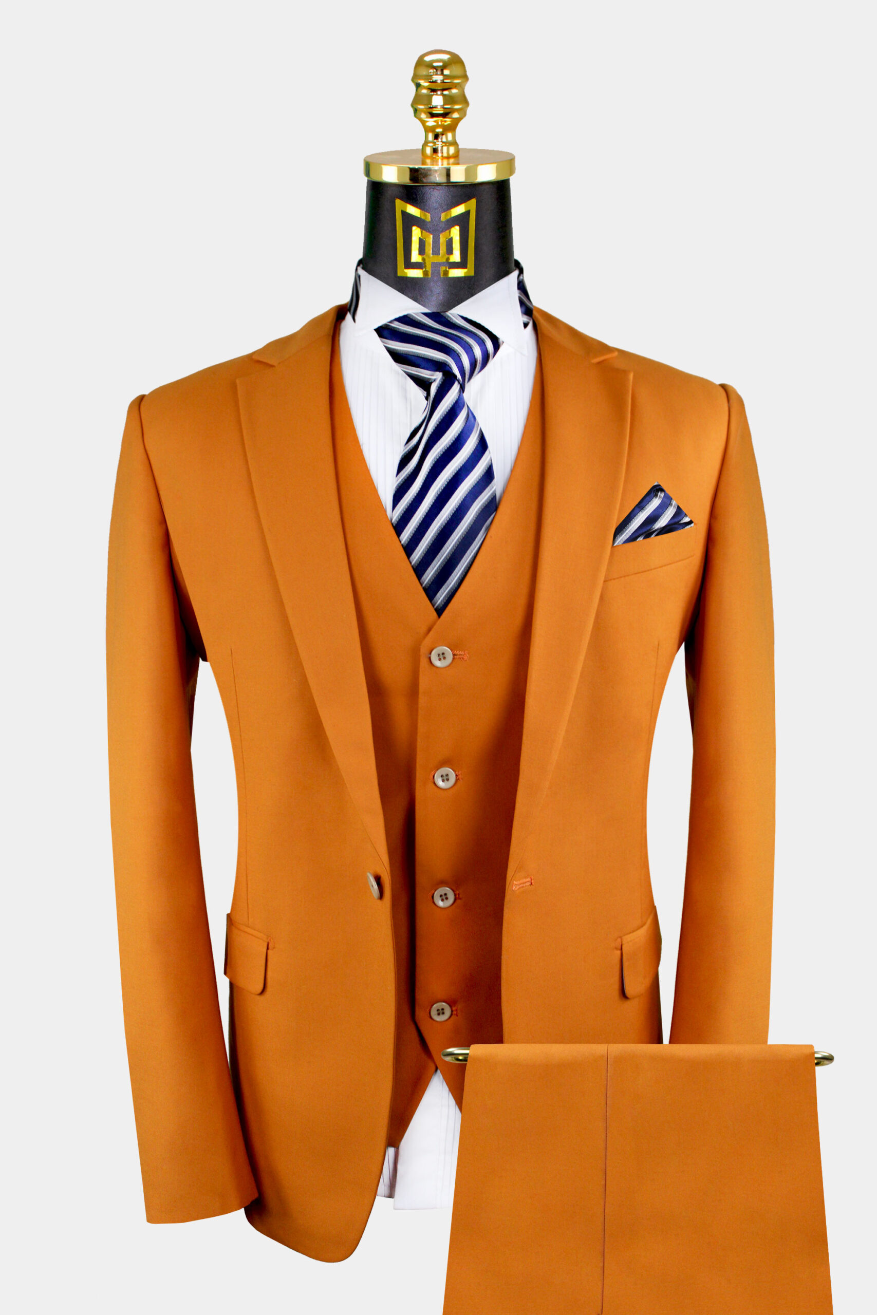 Orange groomsmen attire best sale