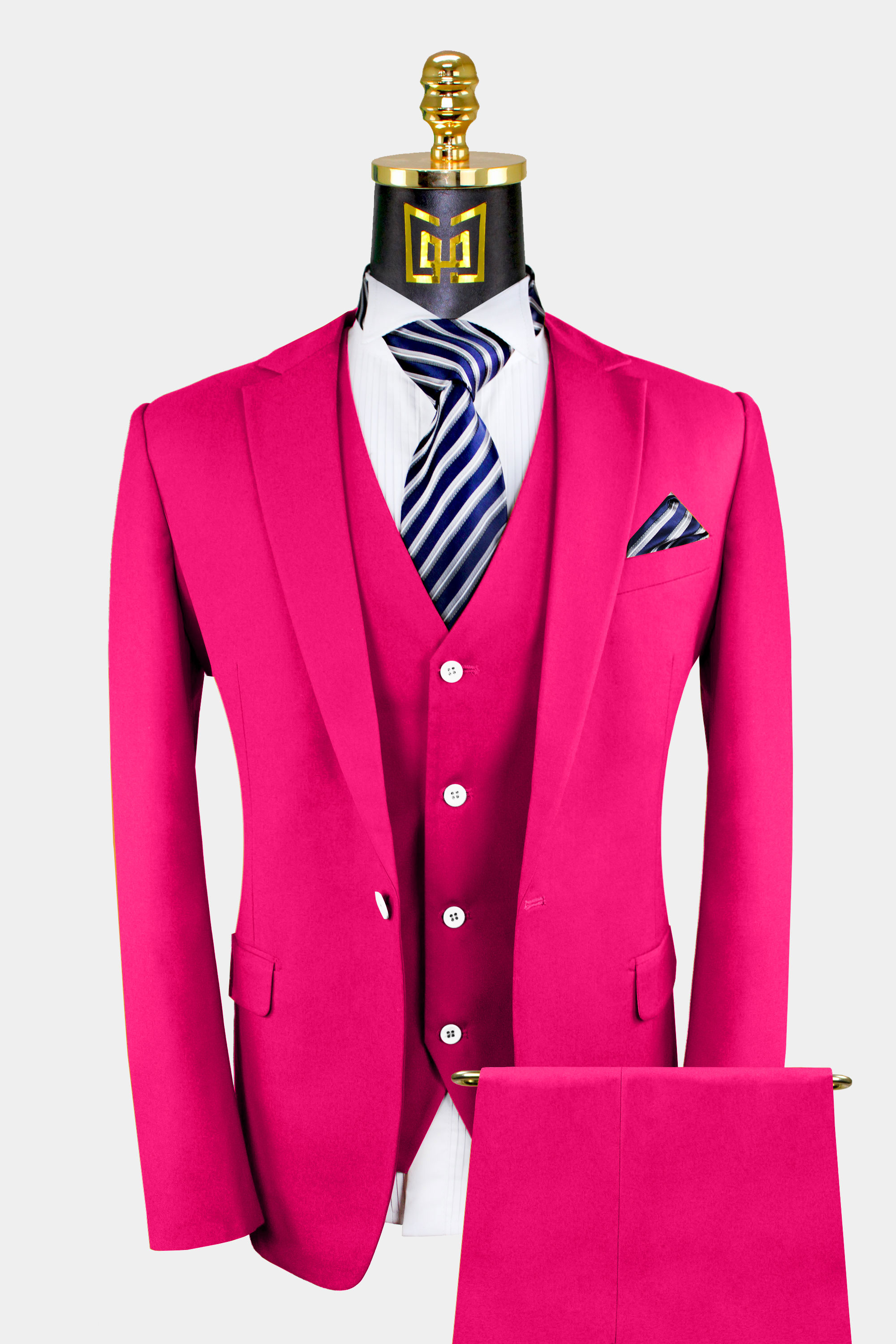 Mens-Hot-Pink-Suit-Wedding-GroomProm-Tuxedo-from-Gentlemansguru.com