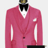 Black-and-Hot-Pink-Suit-Wedding-Groom-Tuxedo-from-Gentlremansguru.com