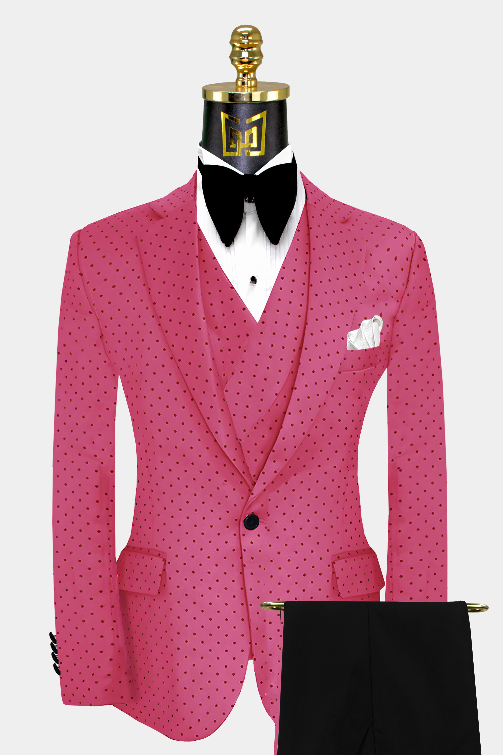 Hot Pink Polka Dot Suit | Gentleman's Guru