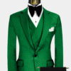 Mens-Black-and-Green-Polka-Dot-Wedding-Groom-Suit-from-Gentlemansguru.com