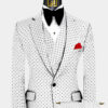 Mens-White-Polka-Dot-Suit-Groom-Wedding-Prom-Tuxedo-from-Gentlemansguru.com