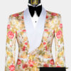 Black-and-Peach-Floral-Tuxedo-Groom-Wedding-Prom-Suit-from-Gentlemansguru.com