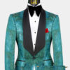 Blue-Green-Tuxedo-Groom-Wedding-Prom-Suit-For-Men-from-Gentlemansguru.com