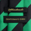 Green-and-Black-Striped-Branded-Tie-from-Gentlemansguru.com