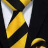 Mens-Black-and-Gold-Striped-Tie-and-Pocket-Square-Set-Wedding-Groom-Necktie-from-Gentlemansguru.com