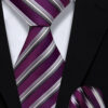 Mens-purple-Striped-Tie-and-Pocket-Square-Set-Wedding-Groom-Necktie-from-Gentlemansguru.com