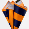 Navy-Blue-and-Orange-Striped-Pocket-Square-Handkerchief-from-Gentlemansguru.com