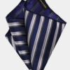 Navy-Blue-Striped-Pocket-Square-Handkerchief-from-Gentlemansguru.com