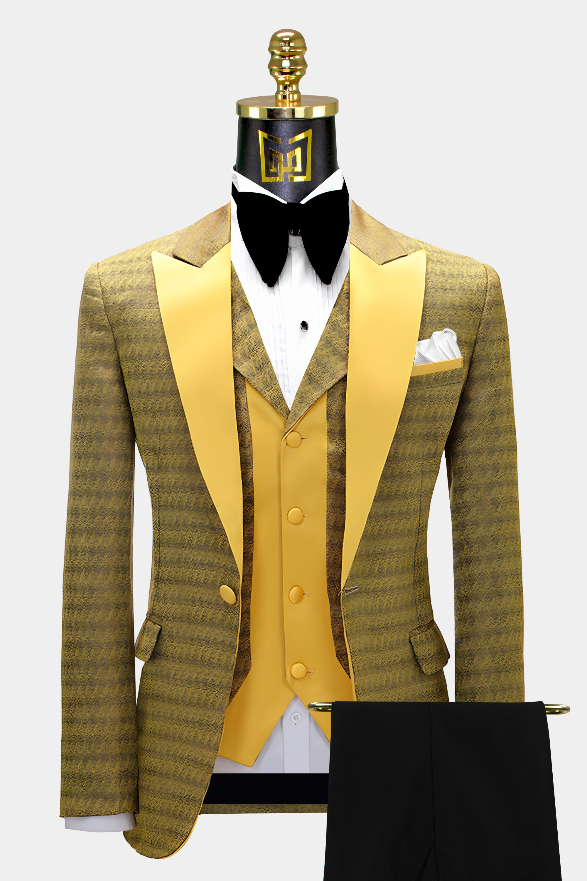 Golden Tuxedo Suit - 3 Piece | Gentleman's Guru