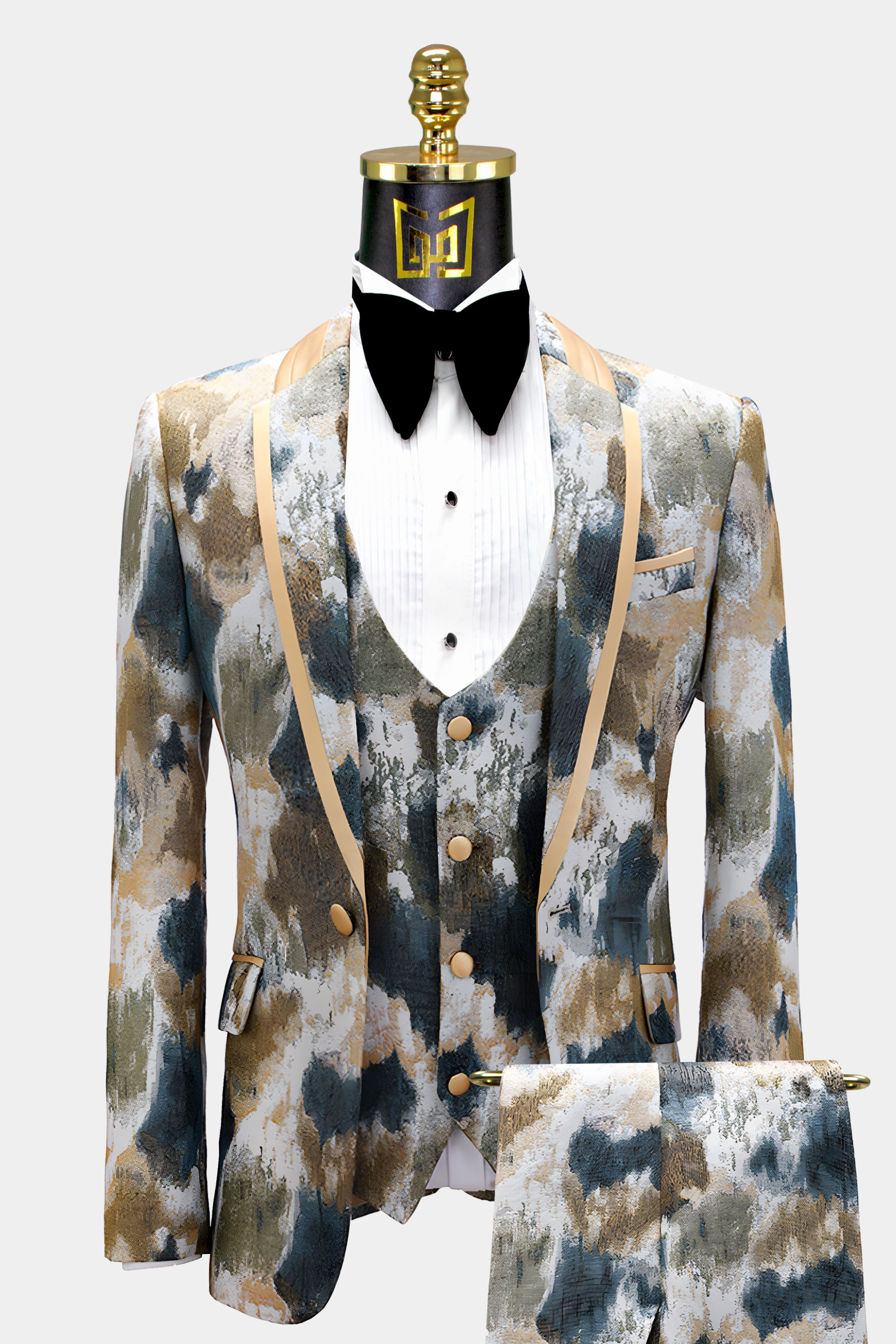 Mens-Abstract-Golde-Tuxedo-Groom-Wedding-Prom-Suit-from-Gentlemansguru.com