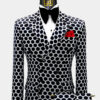 Mens-Black-and-White-Polka-Dot-Suit-Wedding-Groom-Prom-Tuxedo-from-Gentlemansguru.com