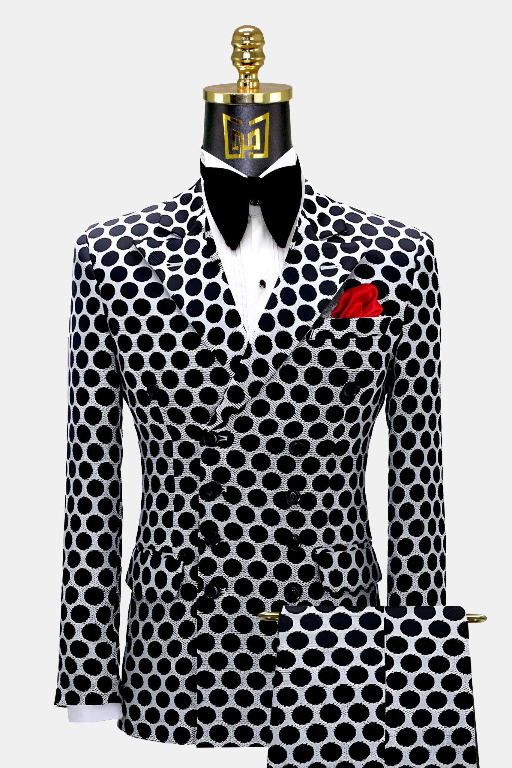 Polka dot suit hotsell