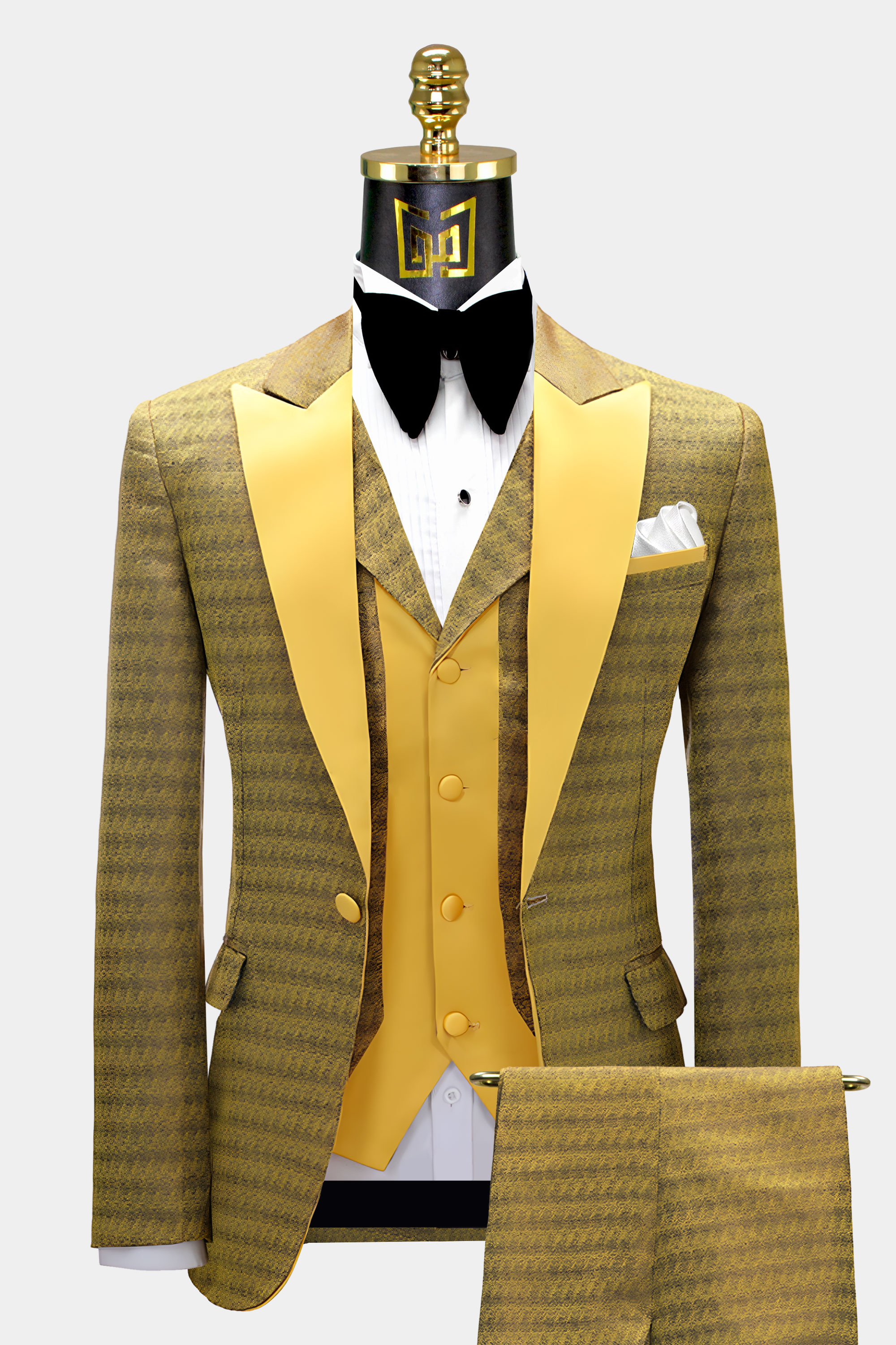 Golden Tuxedo Suit - 3 Piece | Gentleman's Guru