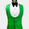 Mens-Green-Floral-Tuxedo-Vest-Wedding-Waistcoat-from-Gentlemansguru.com