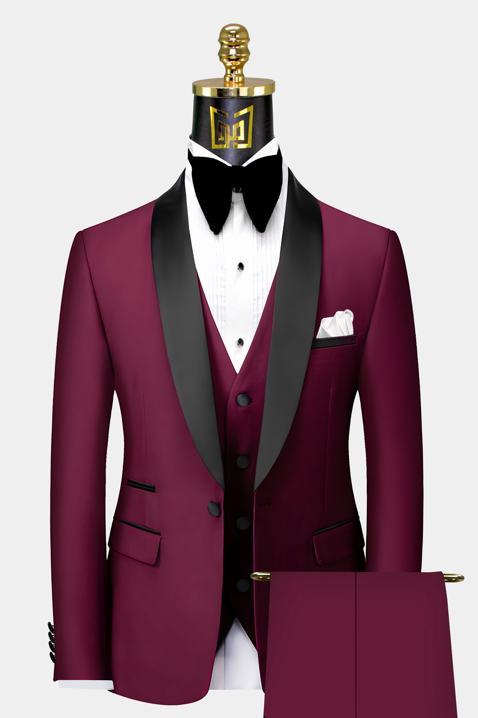 3-Piece-Burgundy-Tuxedo-Groom-Wedding-Prom-Suit-from-Gentlemansguru.com