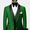 Green-Tuxedo-Suit-Groom-Wedding-Prom-Attire-For-Men-from-Gentlemansguru.com