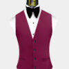 Mens-Maroon-Burgundy-Tuxedo-Vest-Groom-Wedding-Suit-Waistcoat-from-Gentlemansguru.com