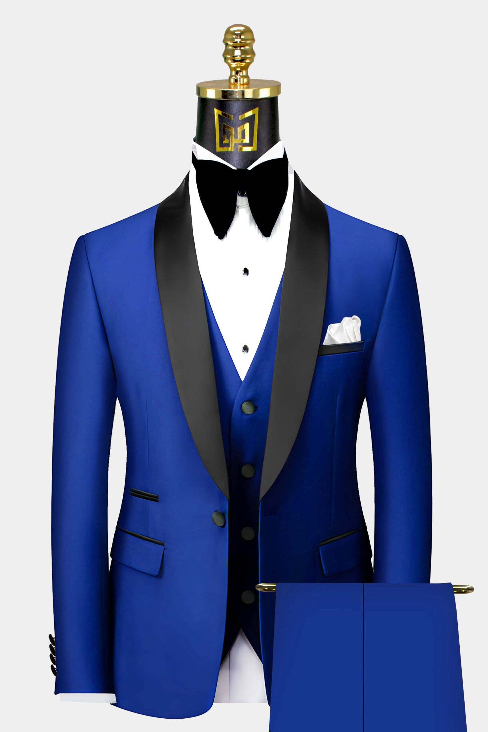 Royal Blue Tuxedo with Black Lapel Gentleman s Guru