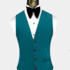 Mens-Teal-Blue-Tuxedo-Vest-Groom-Wedding-Suit-Waistcoat-from-Gentlemansguru.com