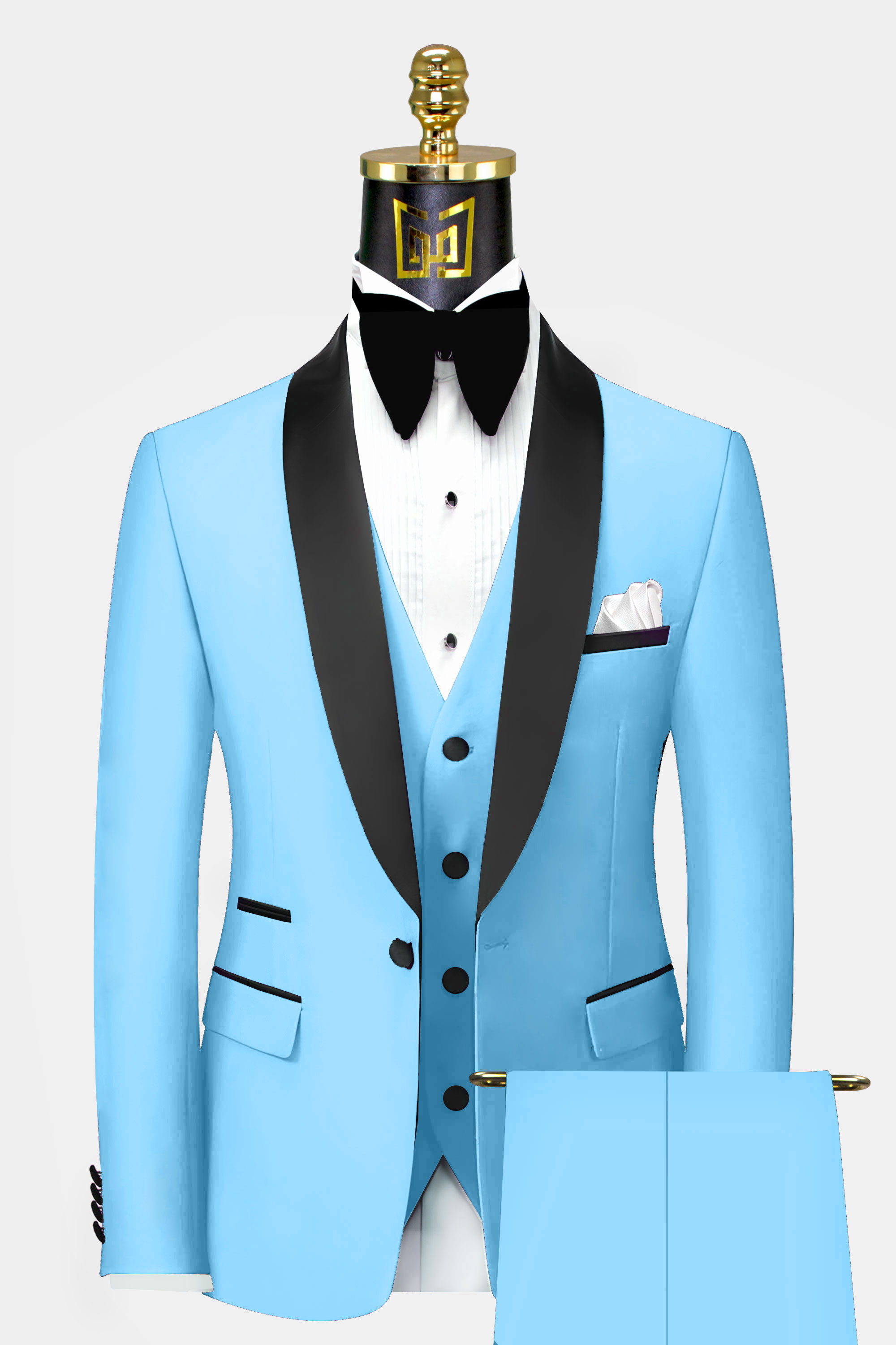 Light Blue Tuxedo Jacket | art-kk.com