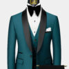 Teal-Tuxedo-Wedding-Groom-Suit-from-Gentlemansguru.com