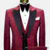 Maroon-Tuxedo-Suit-Groom-Wedding-Prom-Suit-For-Men-from-Gentlemansguru.Com