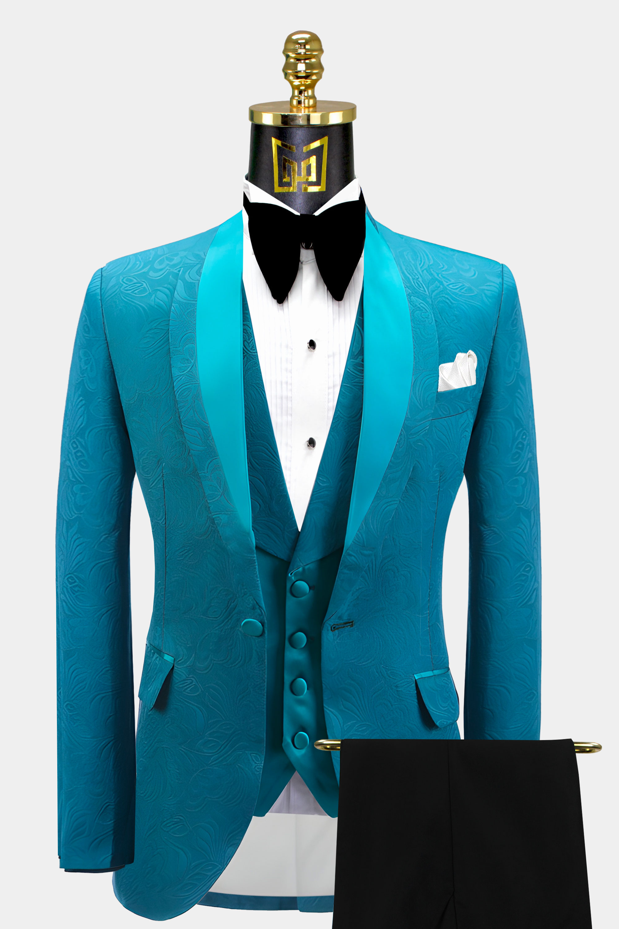Turquoise Blue Tuxedo Suit - 3 Piece | Gentleman's Guru