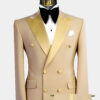 Double-Breasted-Champagne-Tuxedo-Wedding-Groom-Prom-Suit-from-Gentlemansguru.com