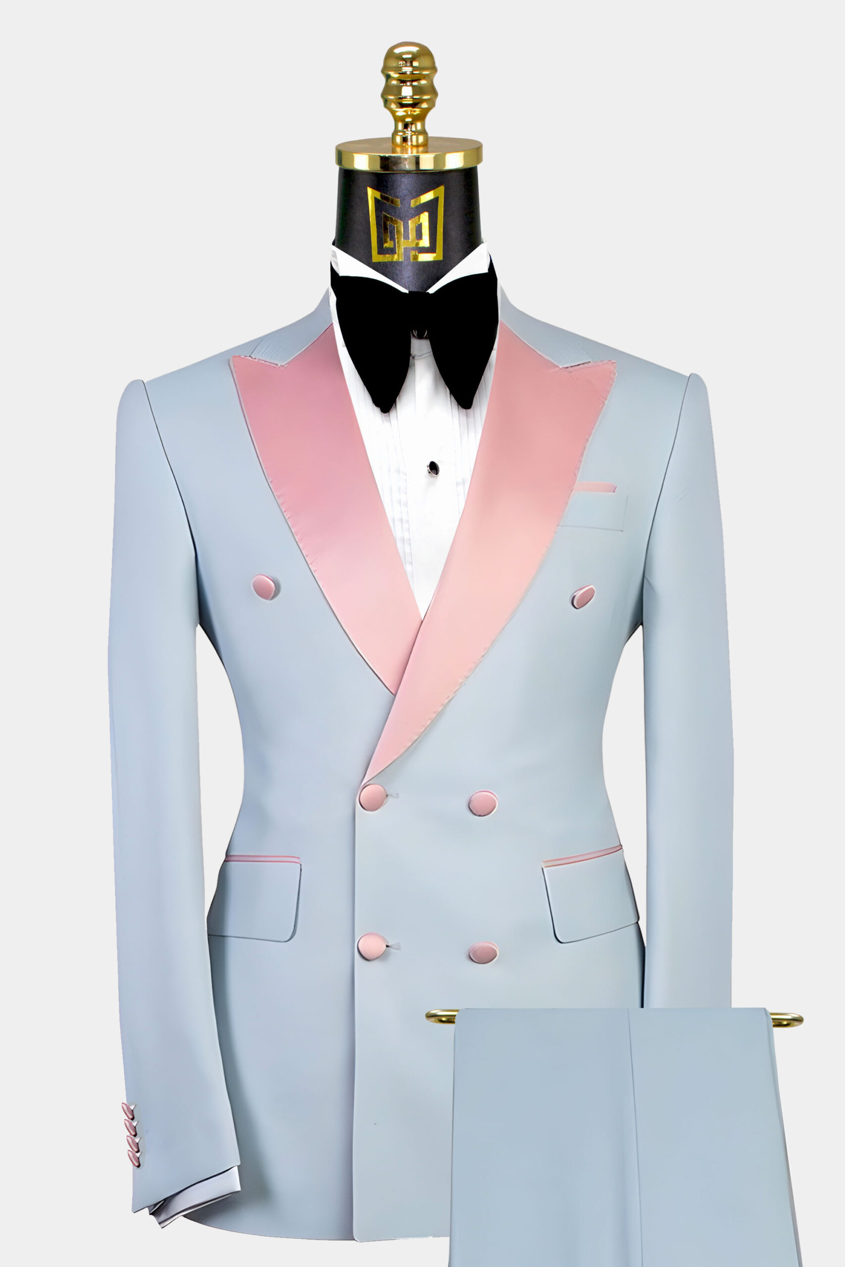 Blue and pink tux best sale