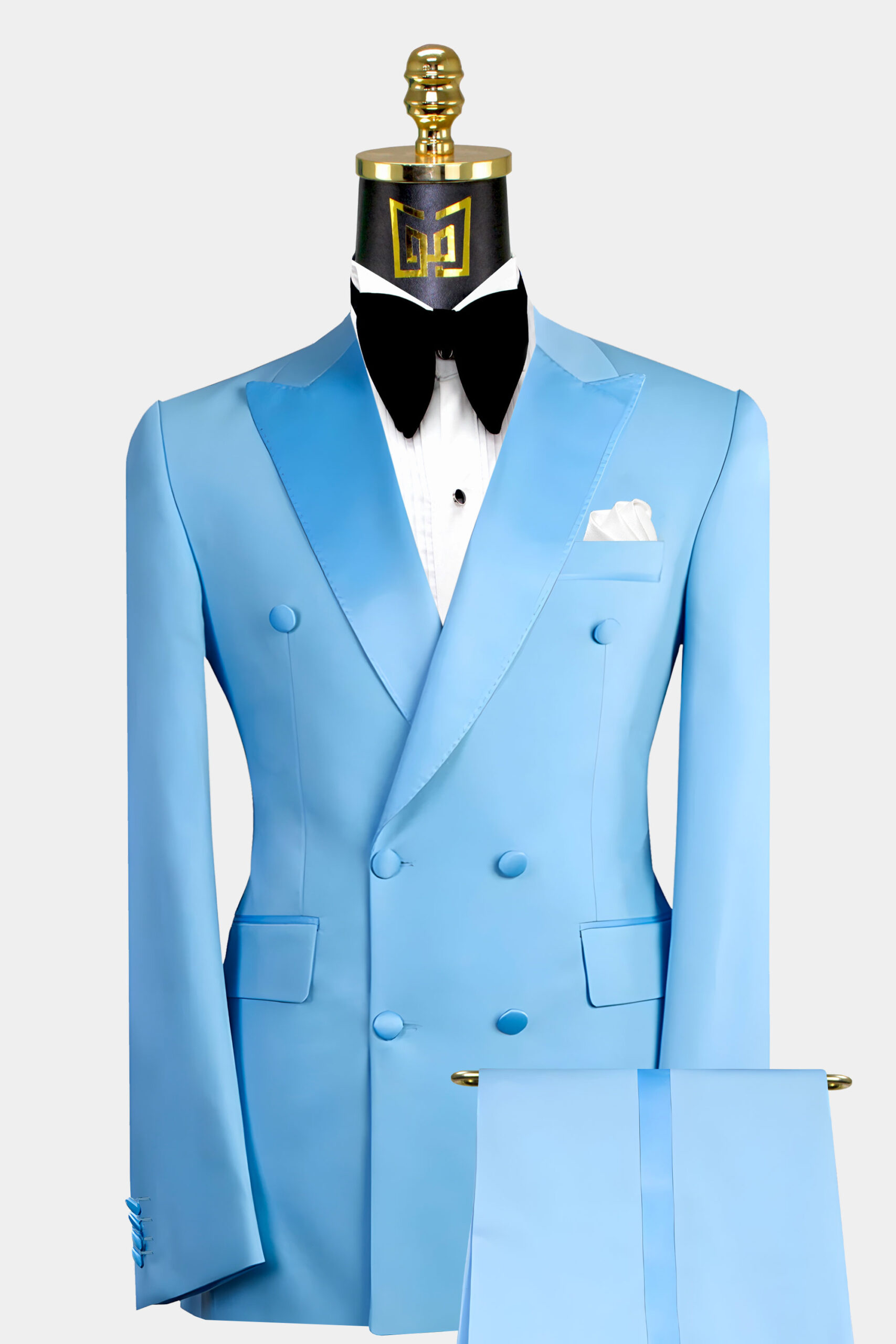 Light Blue Tuxedo Suit 2 Piece Gentleman s Guru