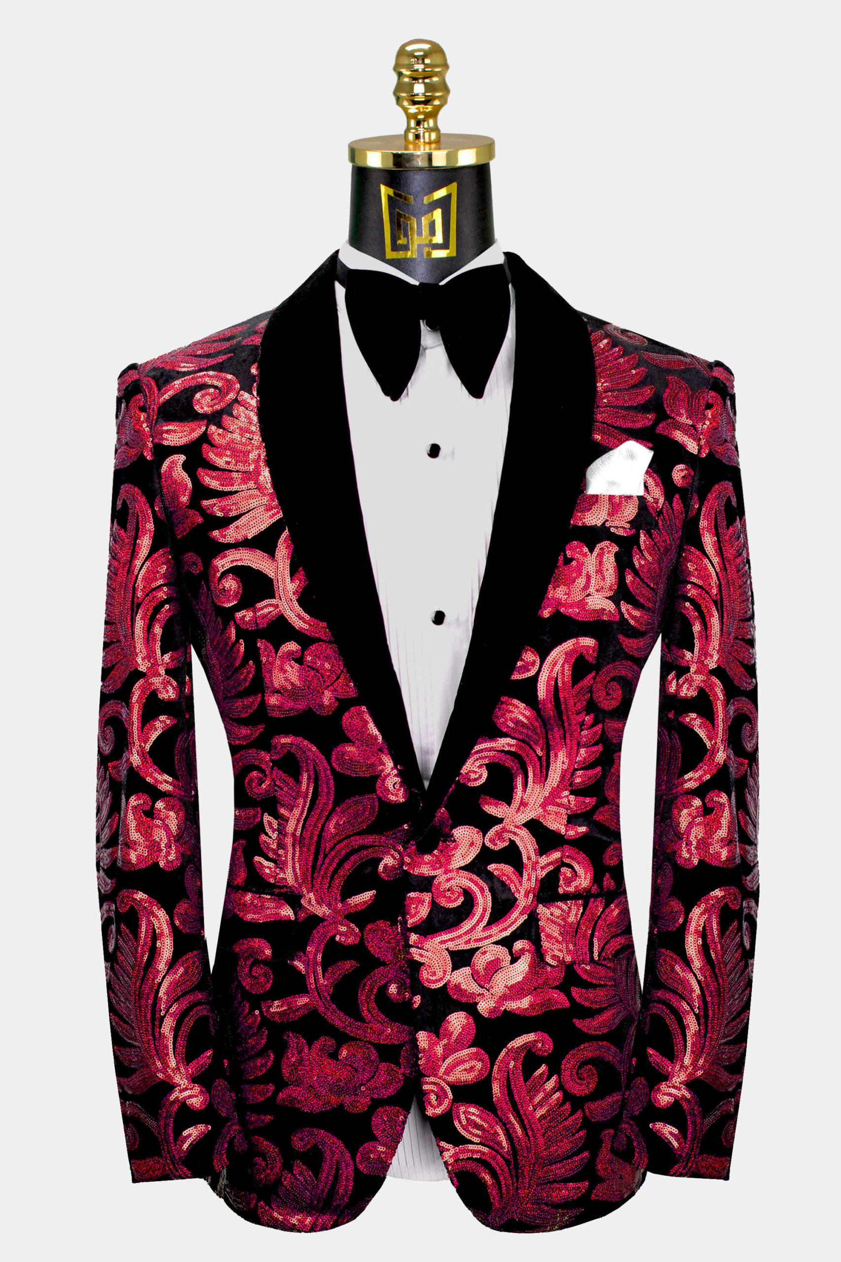 Red and black formal mens online