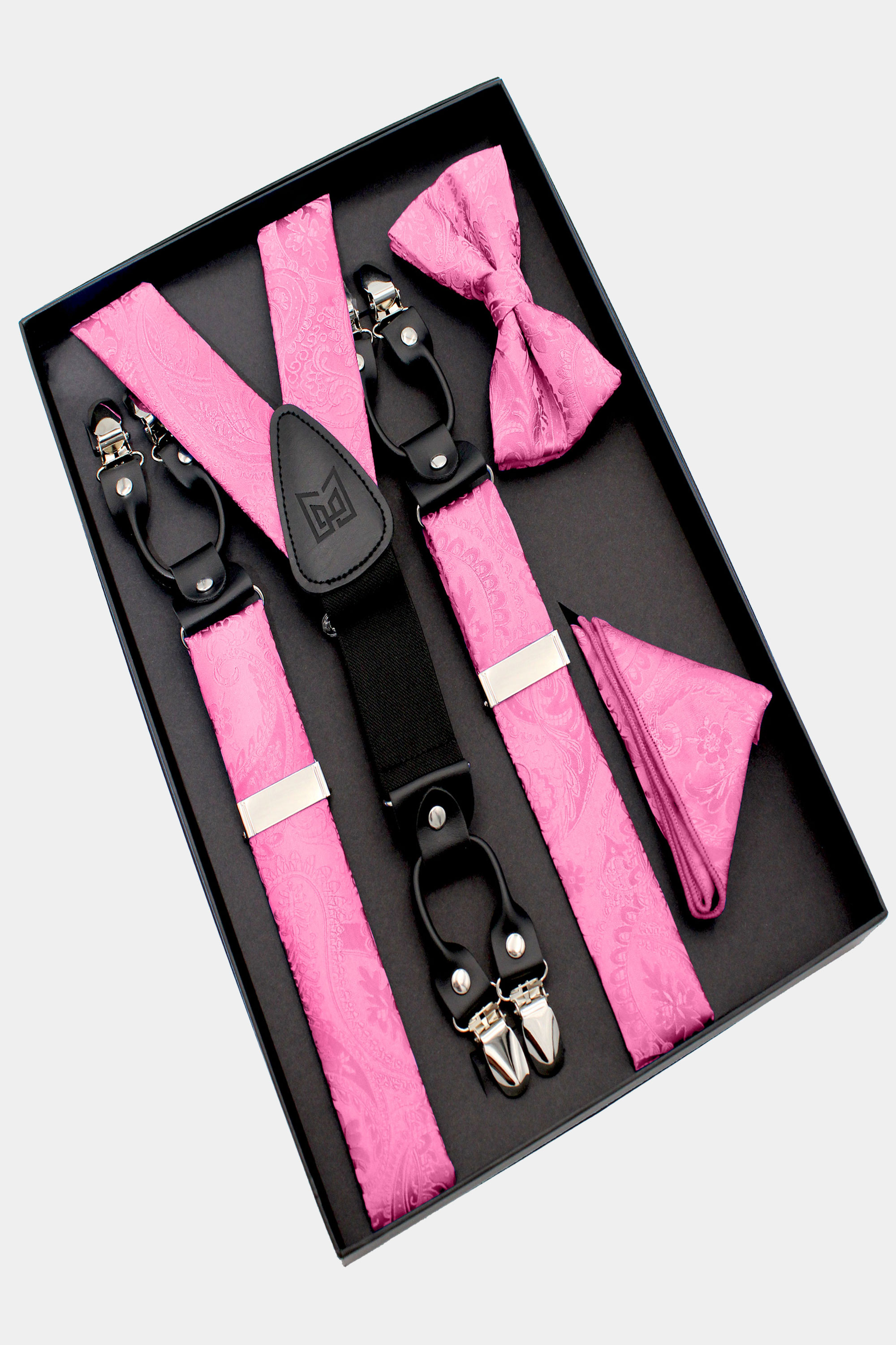 Royal Blue and Pink Suspenders