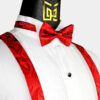 Red-Suspenders-and-Bow-Tie-Set-Wedding-Groomsmen-from-Gentlemansguru.Com