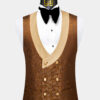 Burn Ornage Tuxedo Suit Wedding Groom Attire from Gentlemansguru.com