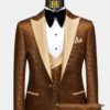 Burn Ornage Tuxedo Suit Wedding Groom Attire from Gentlemansguru.com