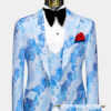 Mens-Light-Blue-Floral-Suit-Wedding-Groom-Prom-Tuxedo-from-Gentlemansguru.com