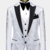 White-Silver-Floral-Tuxedo- Jacket-from-Gentlemansguru.Com