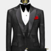 Mens-Black-Designer-Suit-Wedding-Groom-Prom-Tuxedo-from-Gentlemansguru.com