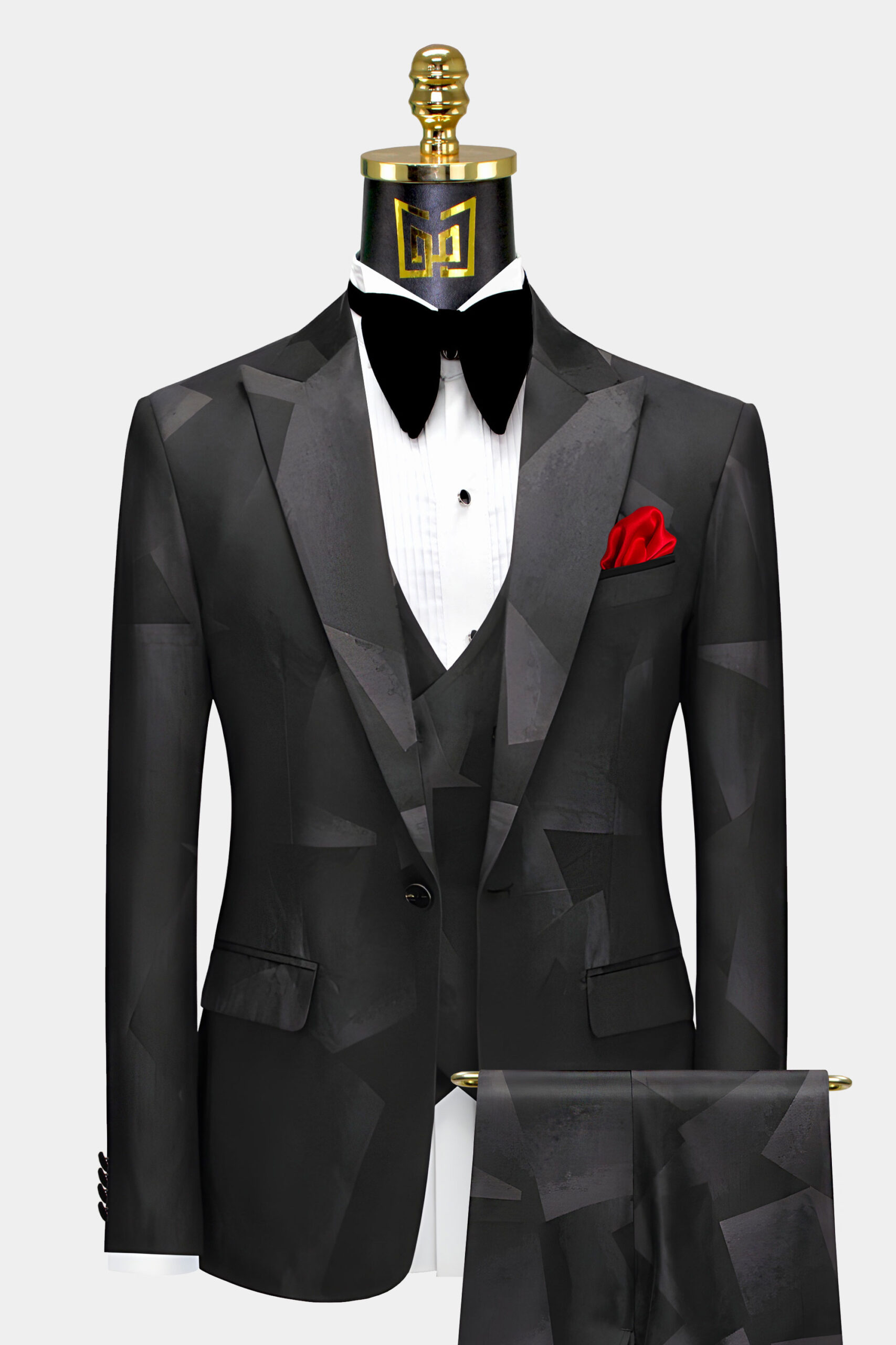 Men s Black Designer Suit Gentleman s Guru