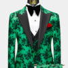 Mens-Black-and-Green-Groom-Wedding-Suit-from-Gentlemansguru.com