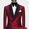 Mens-Blood-red-Tuxedo-Burgundy-Geisha-Groom-Wedding-Prom-Suit-from-Gentlemansguru.com