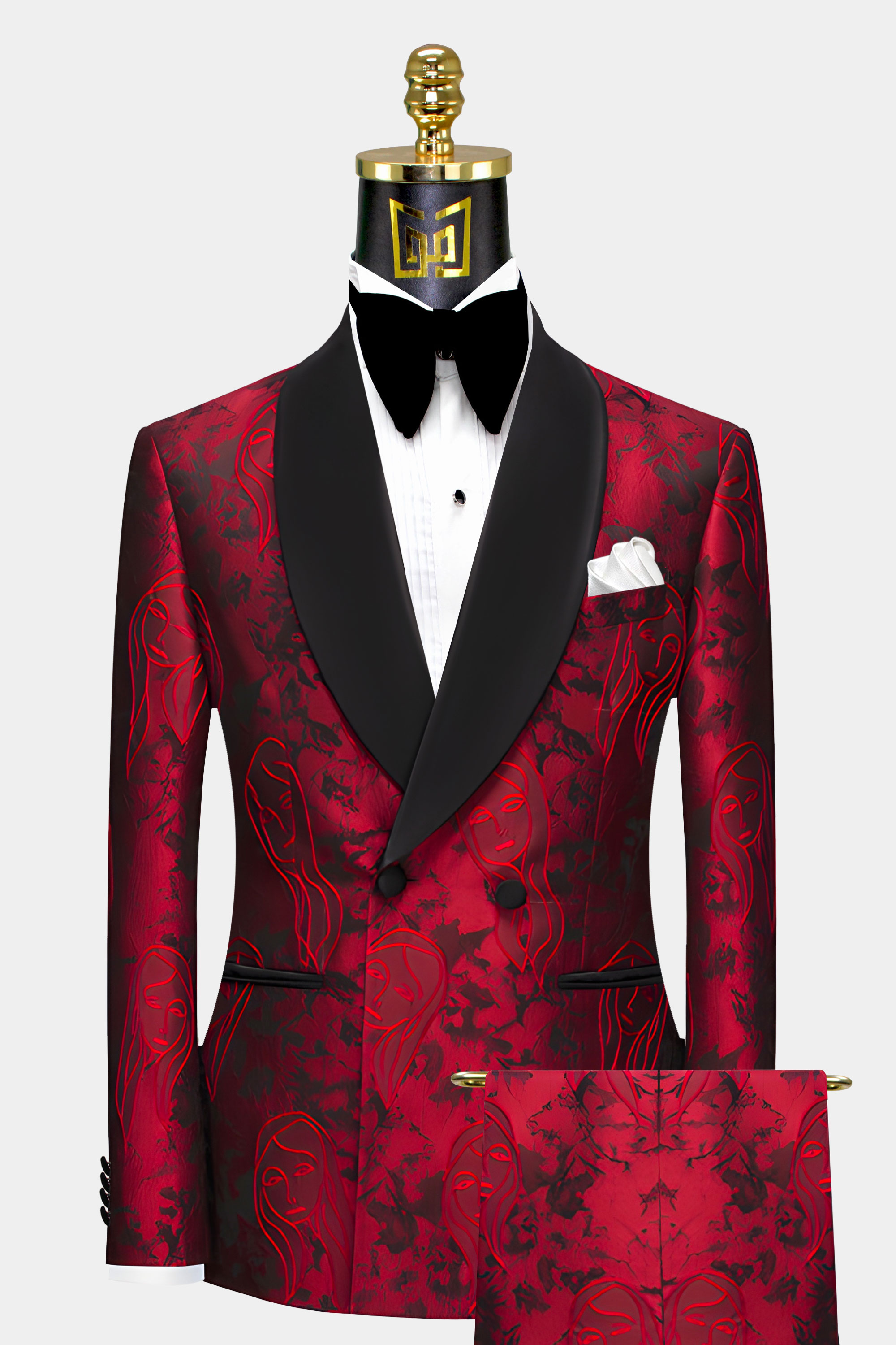 Blood Red Tuxedo Suit