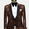 Mens-Brown-Tuxedo-Floral-Groom-Wedding-Prom-Suit-from-Gentlemansguru.com