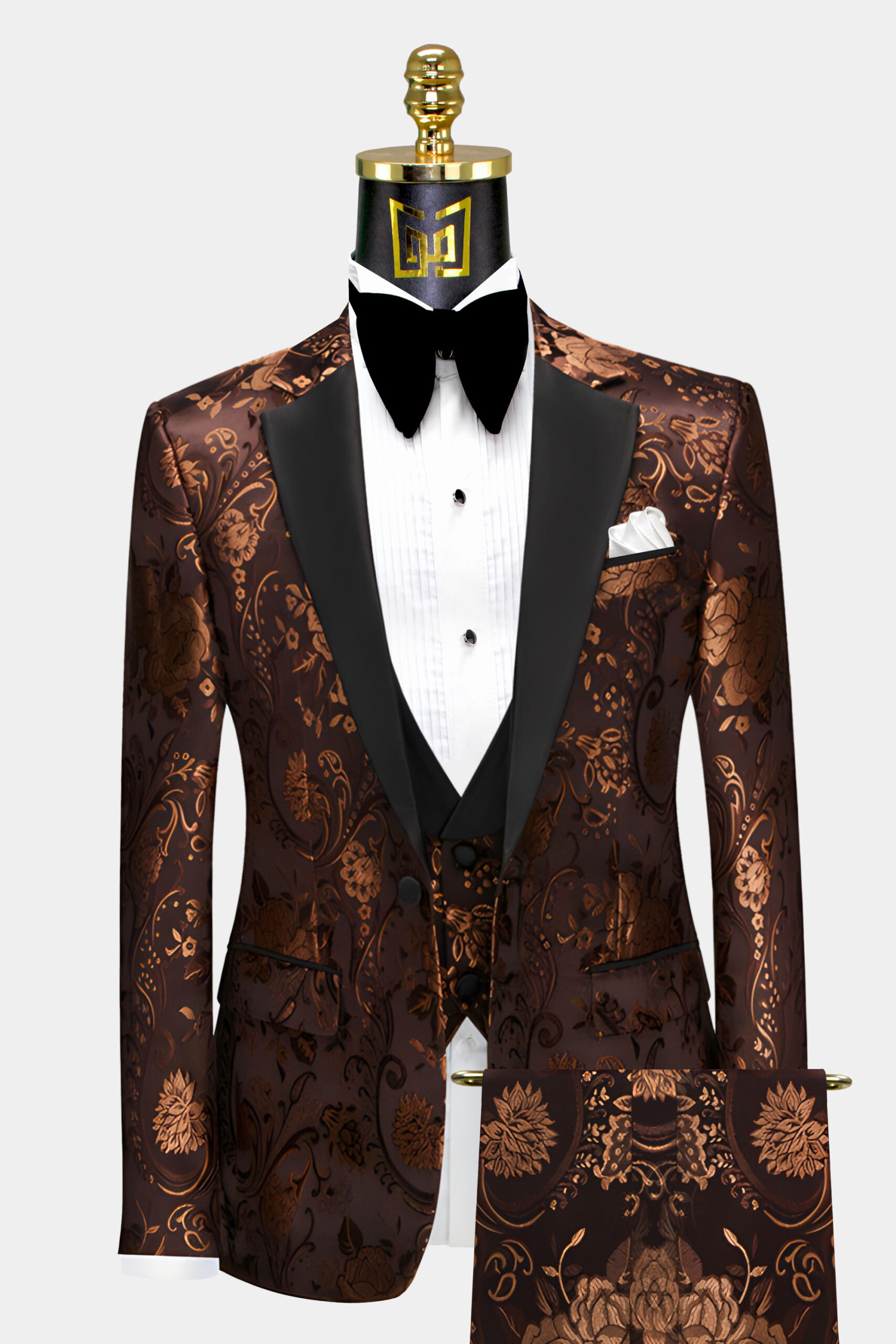 Brown Tuxedo Suit 3 Piece Gentleman s Guru