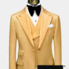 Mens-Gold-Checkered-Tuxedo-Groom-Wedding-Suit-from-Gentlemansguru.com