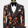 Orange-Floral-Tuxedo-Wedding-Groom-Prom-Suit-from-Gentlemansguru.com