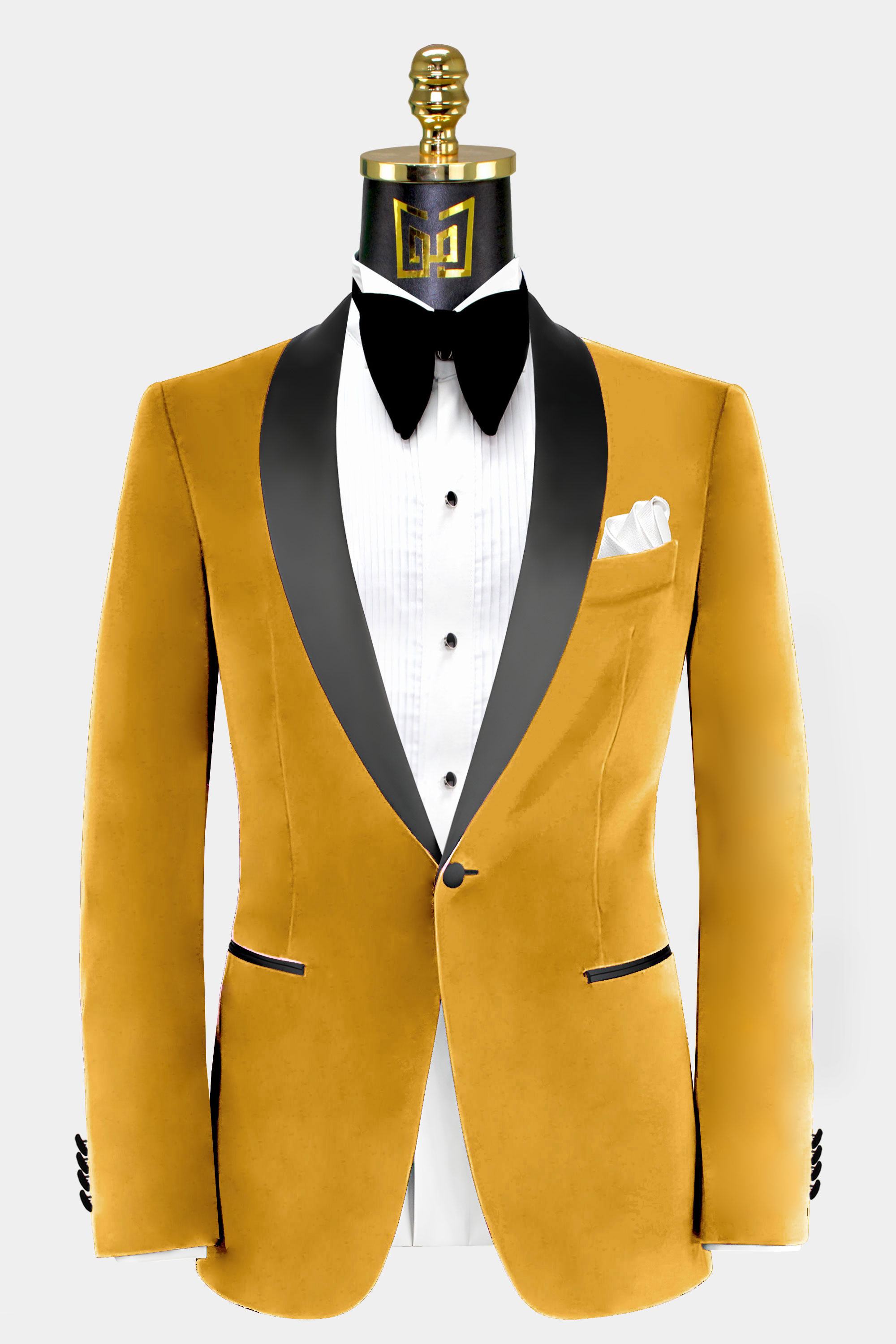 Gold Velvet Tuxedo Jacket | Gentleman's Guru
