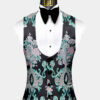 Black-and-Green-Tuxedo-Vest-from-Gentlemansguru.com